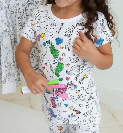 PIJAMA PARA COLOREAR + KIT DE MARCADORES | ENVÍO GRATIS 🇵🇦