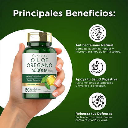 ACEITE DE ORÉGANO 150 CAPSULAS- ENVÍO GRATIS 🤩💯