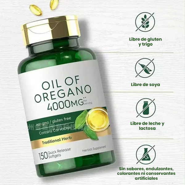 ACEITE DE ORÉGANO 150 CAPSULAS- ENVÍO GRATIS 🤩💯
