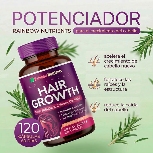 HAIR GROWTH PRO – TRATAMIENTO ANTICAÍDA Y CRECIMIENTO | ENVÍO GRATIS