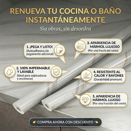 ROLLO PVC PREMIUM AUTOADHESIVO 60CM X 3M – RENUEVA TU HOGAR SIN OBRAS | ENVÍO GRATIS 🇬🇹