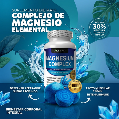 MAGNESIUM COMPLEX – BIENESTAR METABÓLICO Y DESCANSO PROFUNDO | ENVÍO GRATIS 🇵🇦