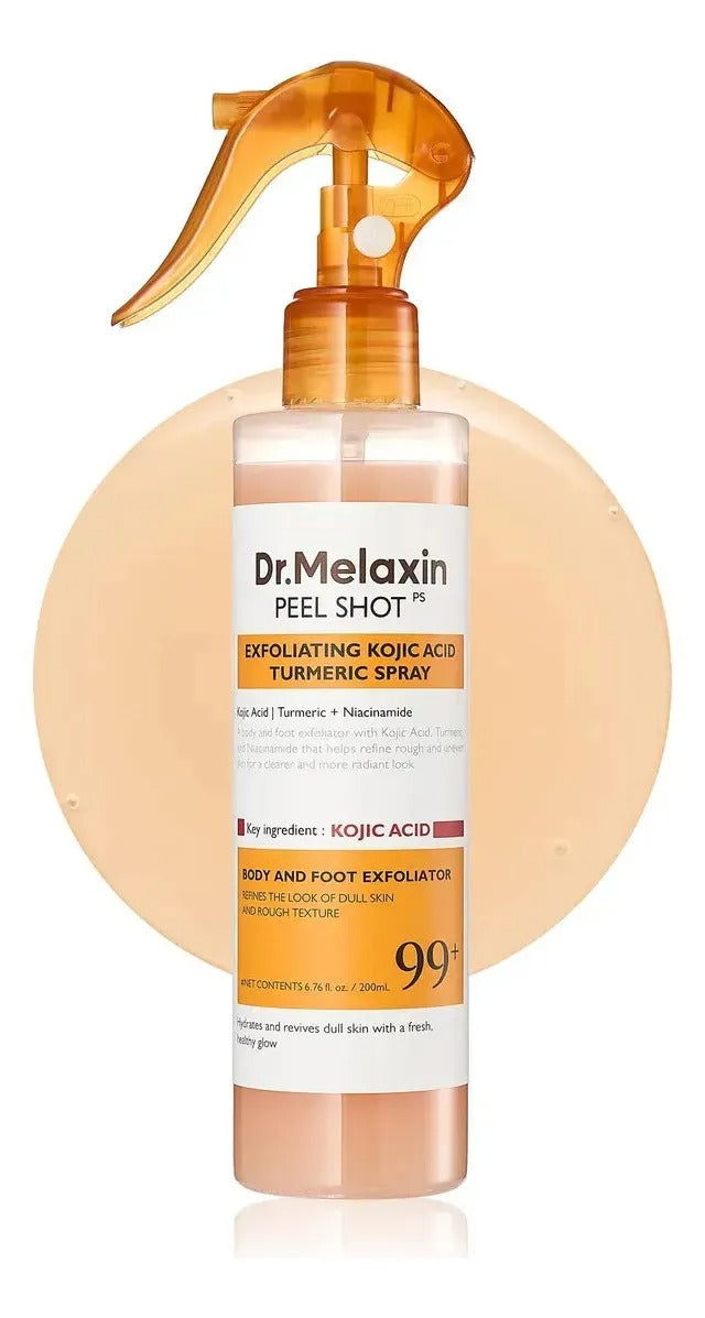 DR. MELAXIN PEEL SHOT SPRAY | SPRAY EXFOLIANTE ACLARANTE PARA MANCHAS EN AXILAS, RODILLAS Y CODOS | ENVÍO GRATIS