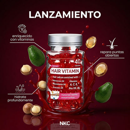 HAIR VITAMIN SERUM CAPILAR – REPARACIÓN INTENSIVA Y ANTI-FRIZZ | ENVÍO GRATIS 🇵🇦