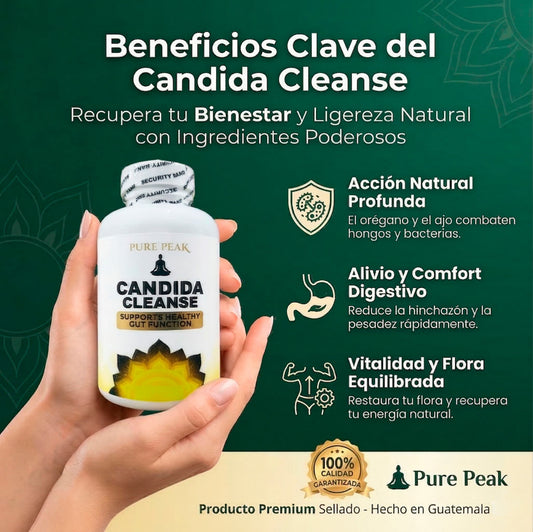 PURE PEAK CANDIDA CLEANSE – CONTROL DE HONGOS Y SALUD INTESTINAL | ENVÍO GRATIS 🙌😍